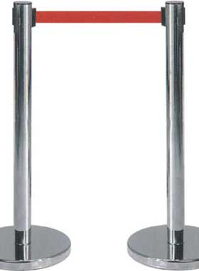 一米线栏杆隔离带伸缩带围栏杆不锈钢银行警戒隔离线排队护栏定制