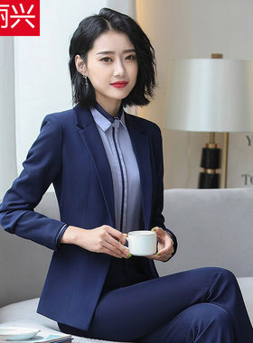 职业套装女2019韩范春冬西装马甲