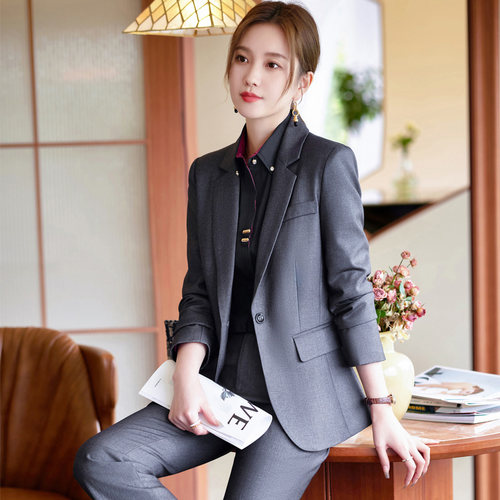 免烫西装套装女高级感面试职业装