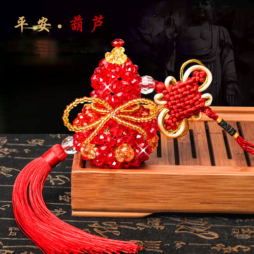 diy手工制作串珠汽车挂件仿水晶