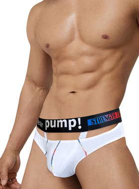 PUMP!莫代尔男士内裤镂空吊环阴囊提托精索静脉曲张缓解三角裤男