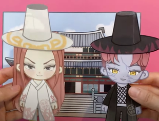 KPOP猎魔女团换装娃娃手工自制DIY材料趣味儿童玩具安静书专注力