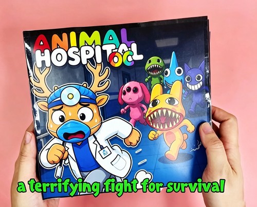 新款ROBLOX罗布乐思动物医院儿童手工益智玩具安静书DIY解压游戏