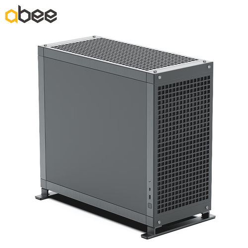 abee PIXEL ONE升级TWO 银色全铝机箱 钛灰色玻璃侧板 像素拼图