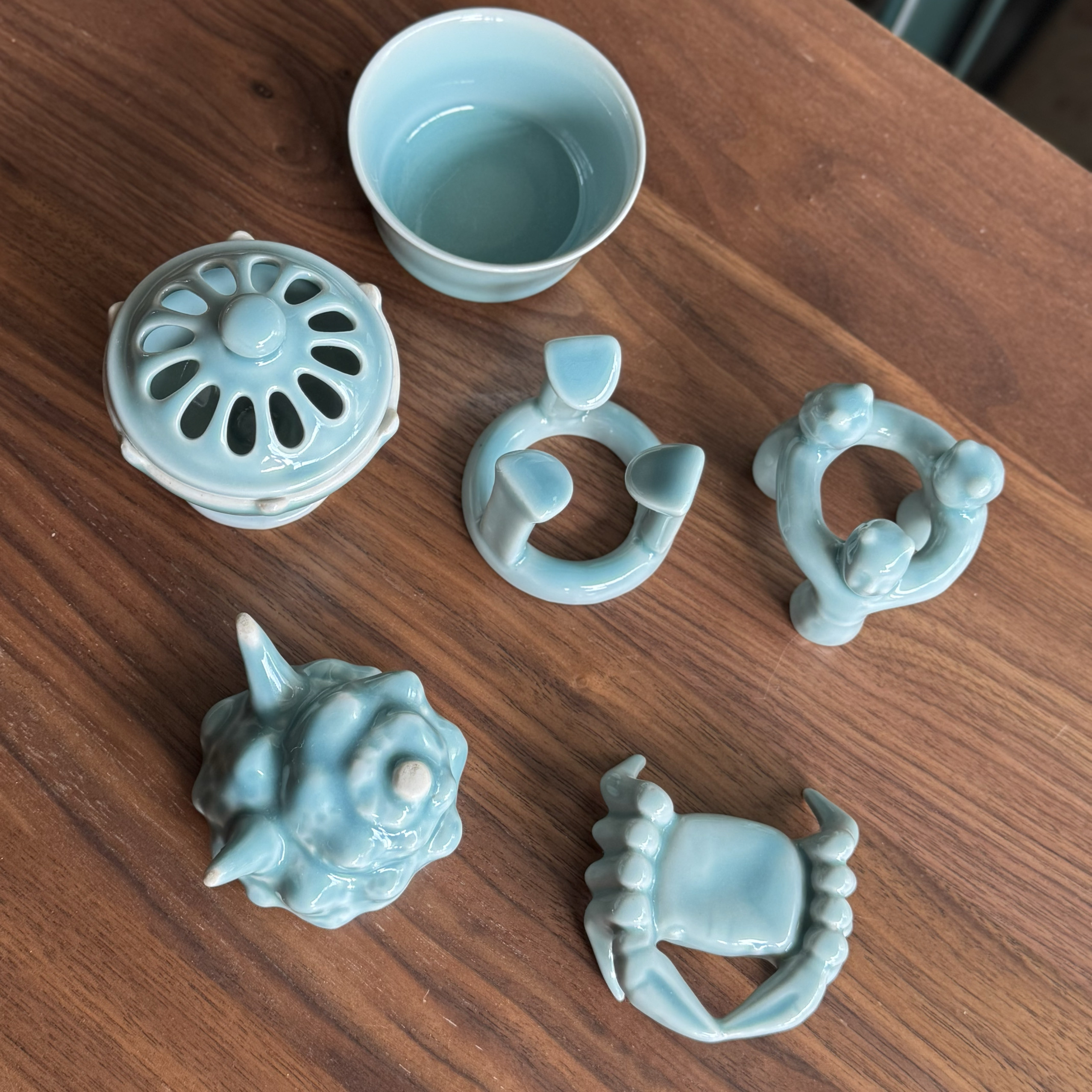 一堆青瓷 日产多款 盖置 茶宠  文房书房 摆件 青磁 茶具茶桌周边,餐饮具,茶宠摆件,淘宝优惠券,粉丝福利购,淘宝优惠卷