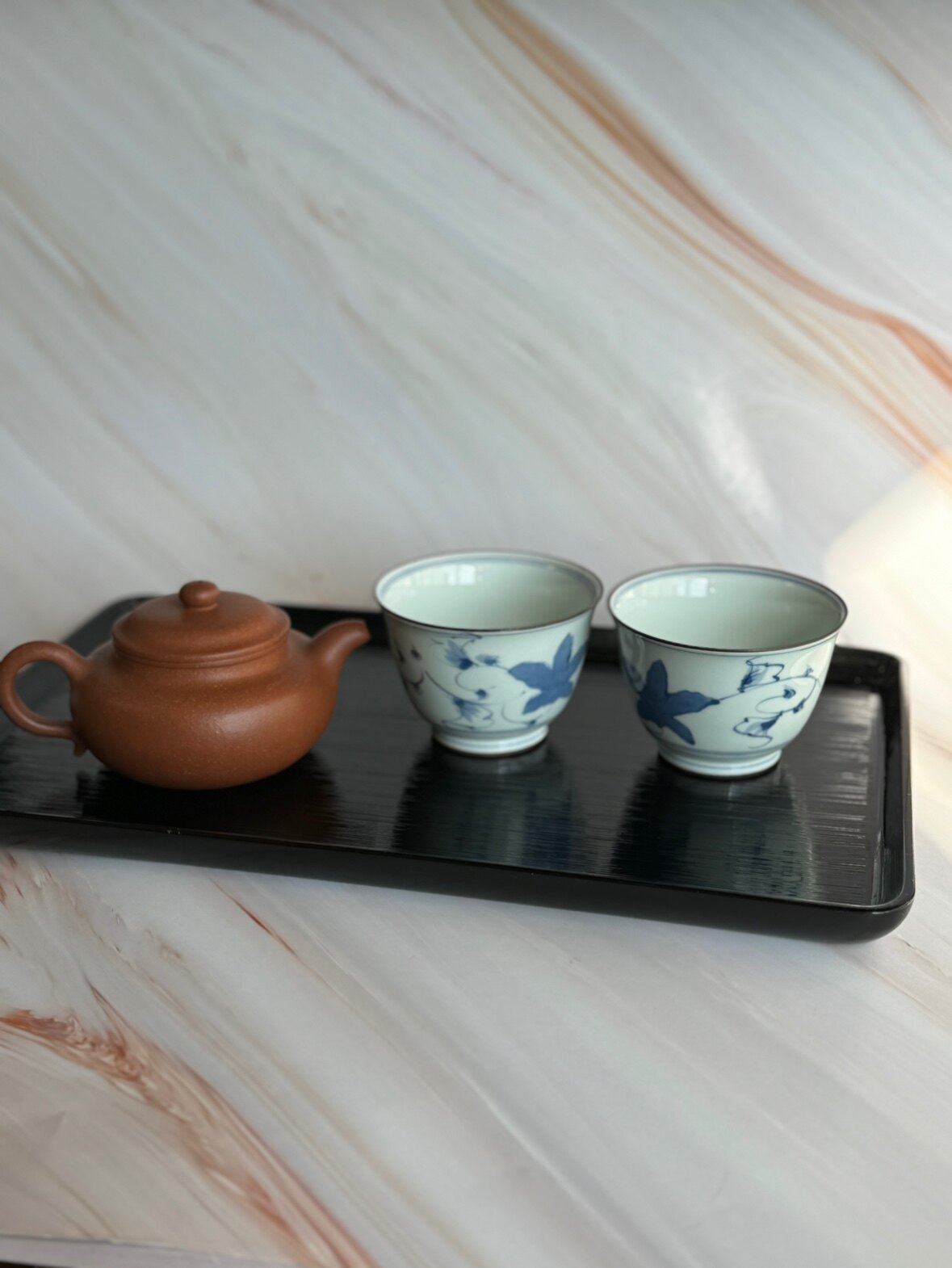 日产 传统工艺 轮岛涂 长方形 茶盘 耐用 茶具收纳 黑色 茶具