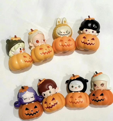 「万圣节南瓜系列」泡泡玛特正版PTS萌粒POPMART潮玩公仔摆件玩具