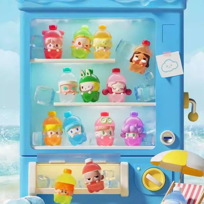 泡泡玛特POPCORN萌粒缤纷果汁系列潮玩手办可爱公仔摆件礼物玩具