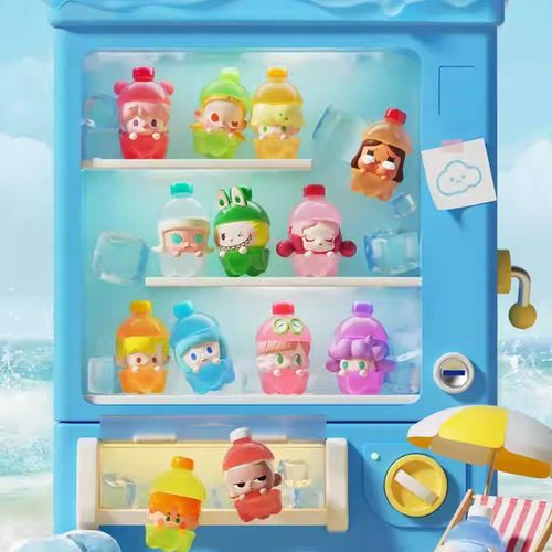 泡泡玛特POPCORN萌粒缤纷果汁系列潮玩手办可爱公仔摆件礼物玩具