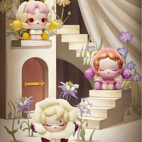 花的四幕戏系列POP MART泡泡玛特泡泡萌粒SKULLPANDA手办公仔盲盒