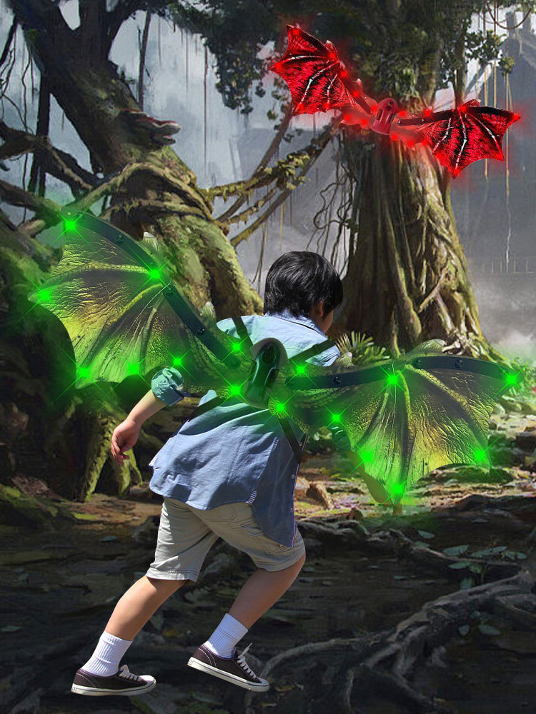 나비 날개 뒤 장식 어린이 생일 선물 빛나는 공룡 장난감 소년과 소녀 크리스마스 선물 인터넷 연예인 핫 모델