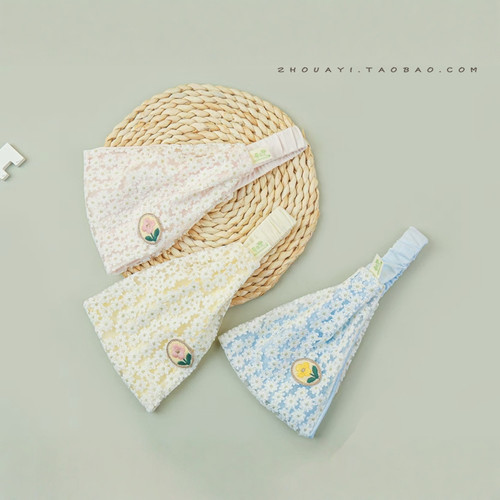 纯棉月子头巾产妇帽春夏薄款透气产妇帽宝妈月子头巾产后防风发带