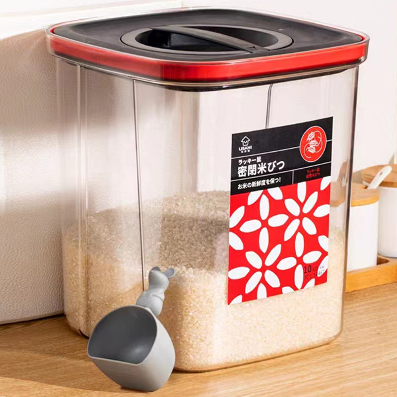 日本厨房家用米桶防虫防潮密封装大米缸储存罐面粉杂粮收纳米箱盒,厨房/烹饪用具,米桶/米缸,淘宝优惠券,粉丝福利购,淘宝优惠卷