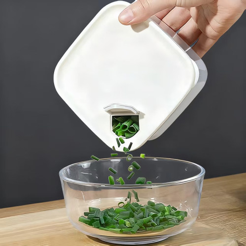 日本葱花盒密封冰箱葱姜蒜辣椒收纳水果保鲜盒食品级沥水备菜泡发