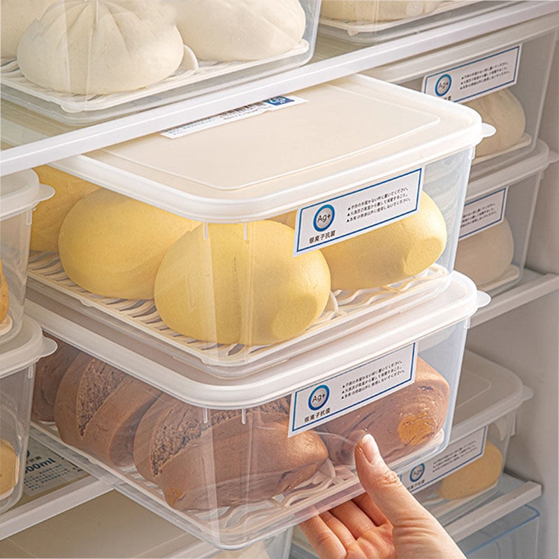 日本包子冷冻收纳盒食品级大容量装馒头花卷冰箱冷冻专用保鲜盒子,收纳整理,食物收纳盒,淘宝优惠券,粉丝福利购,淘宝优惠卷