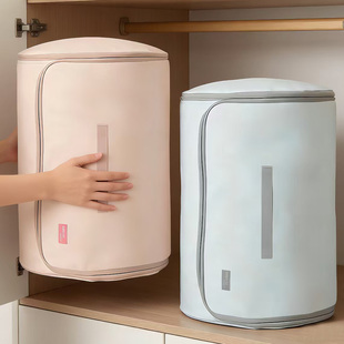 日本圆筒被子收纳袋大容量衣服棉被专用整理换季衣物羽绒服打包袋