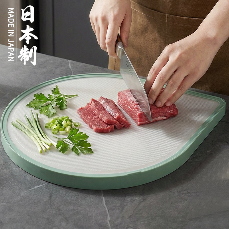 日本进口抗菌防霉菜板家用切菜板厨房案板切水果粘板面板塑料砧板