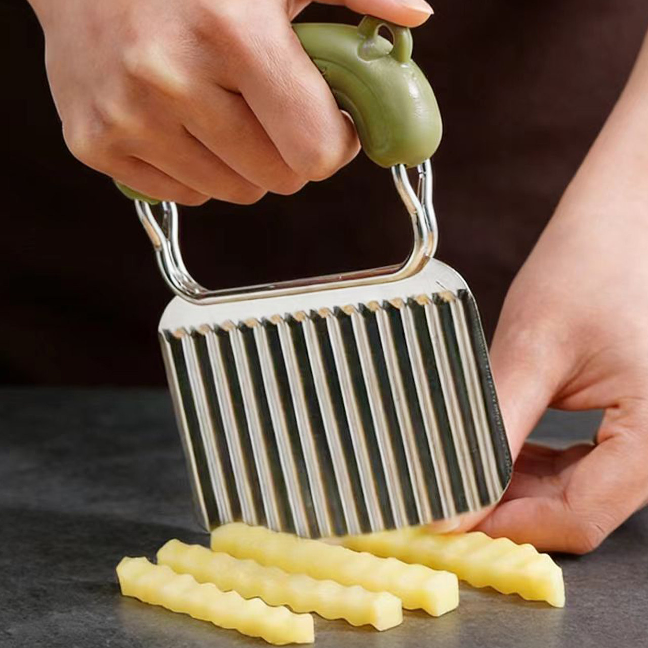 日本304不锈钢狼牙土豆刀切波浪形土豆片薯条块厨房神器花式切条,厨房/烹饪用具,多功能切菜器,淘宝优惠券,粉丝福利购,淘宝优惠卷