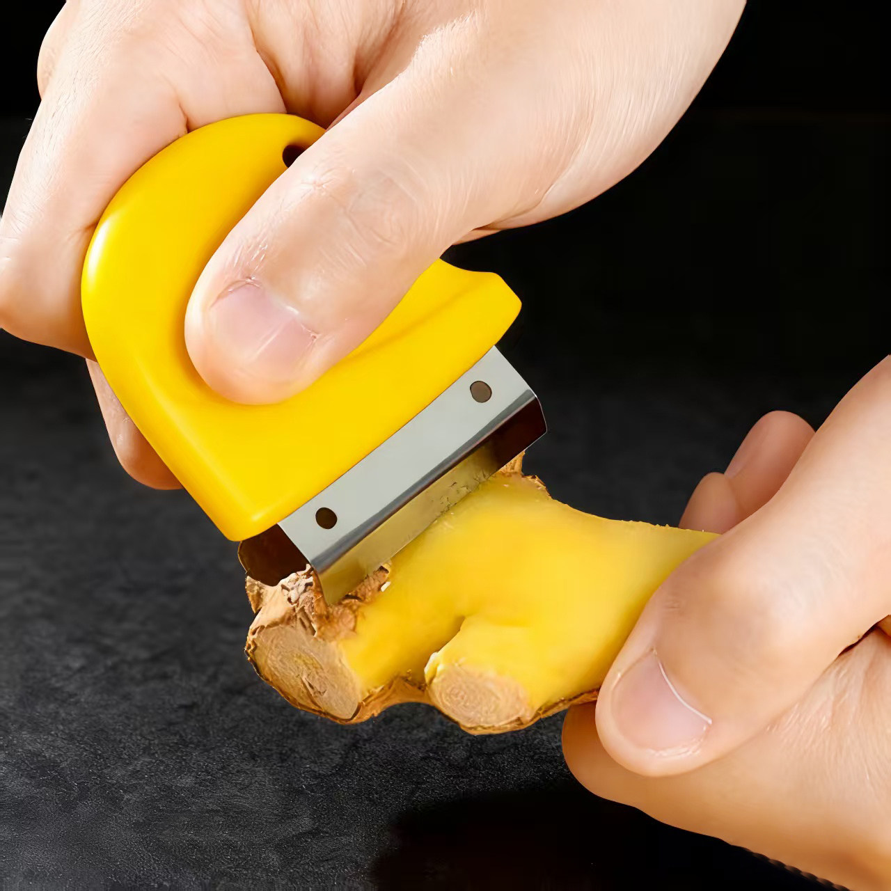 日本304不锈钢厨房去皮器刮皮姜皮剥蒜头生姜去皮削皮剥蒜刨姜器