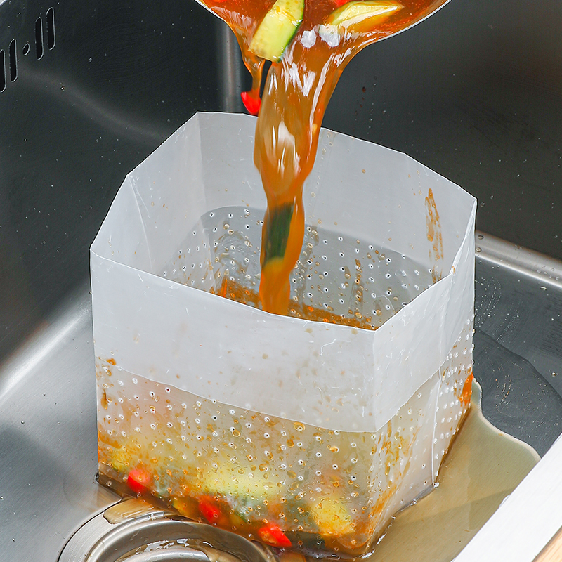 日本水槽过滤网厨房洗菜自立沥水袋一次性洗碗水池剩菜剩饭垃圾漏