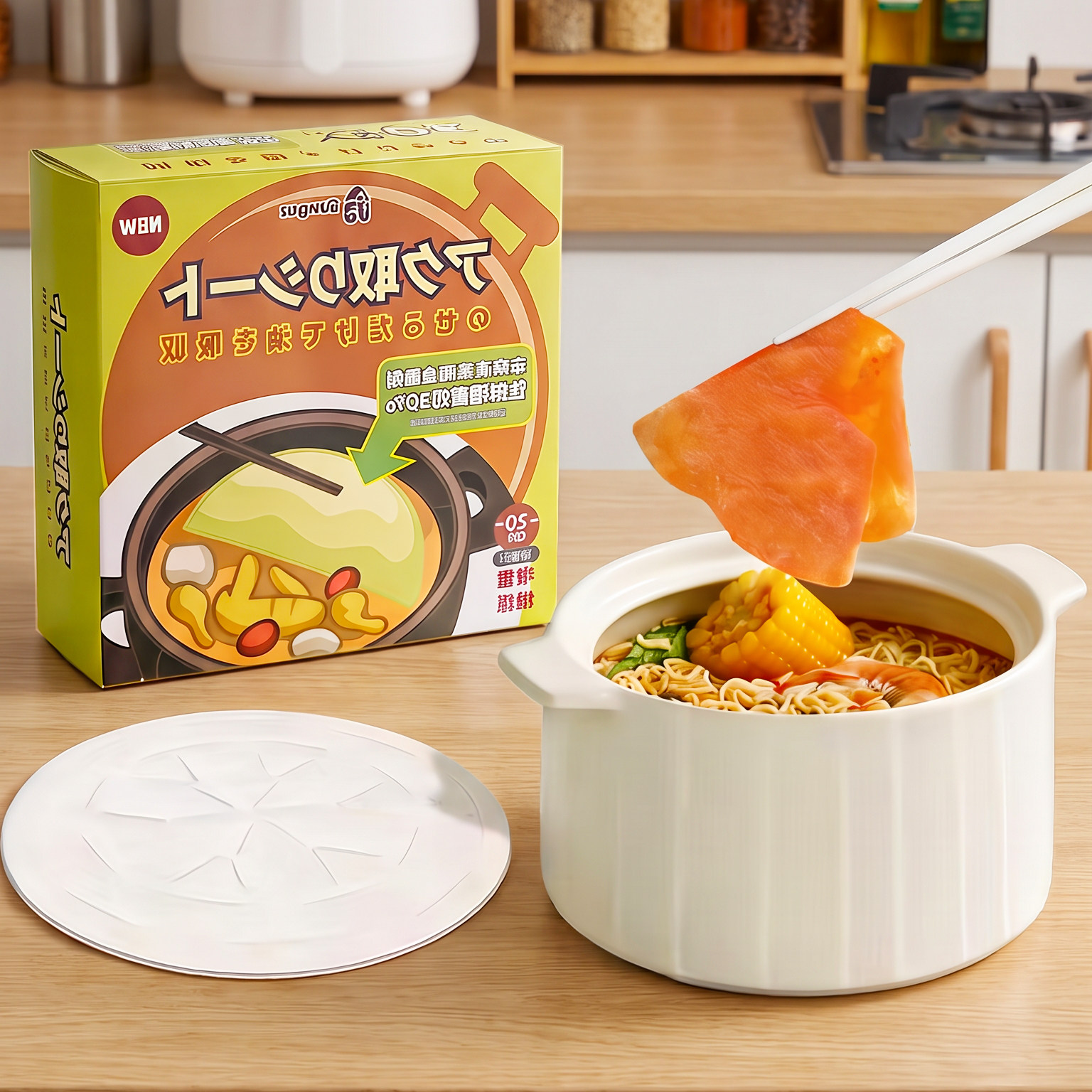 日本吸油纸煲汤用食物专用厨房煮炖喝汤去油炸食用滤油纸膜食品级