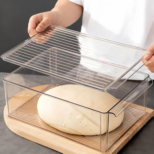 日本面包吐司醒发面盒面团箱发酵食品级厨房家用烘焙专用盒子神器