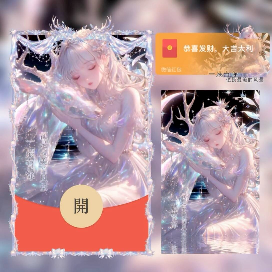 星光瑶瑶一鹿有你红包封面微信序列号vx皮肤wx激活码2025新款动态