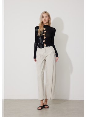 RUGOSAM「哈伦裤系列」早春上新丨高腰女九分梨形牛仔裤RB0472