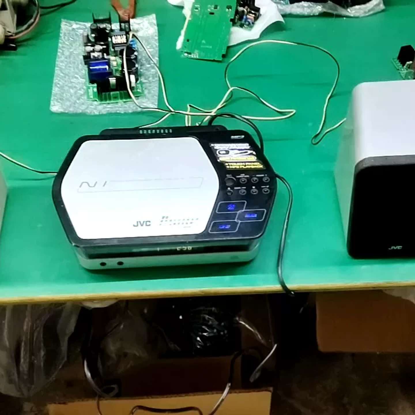 可维修JVC UX-N1S微型组合音响，主机+一对原装音箱，实物拍议价
