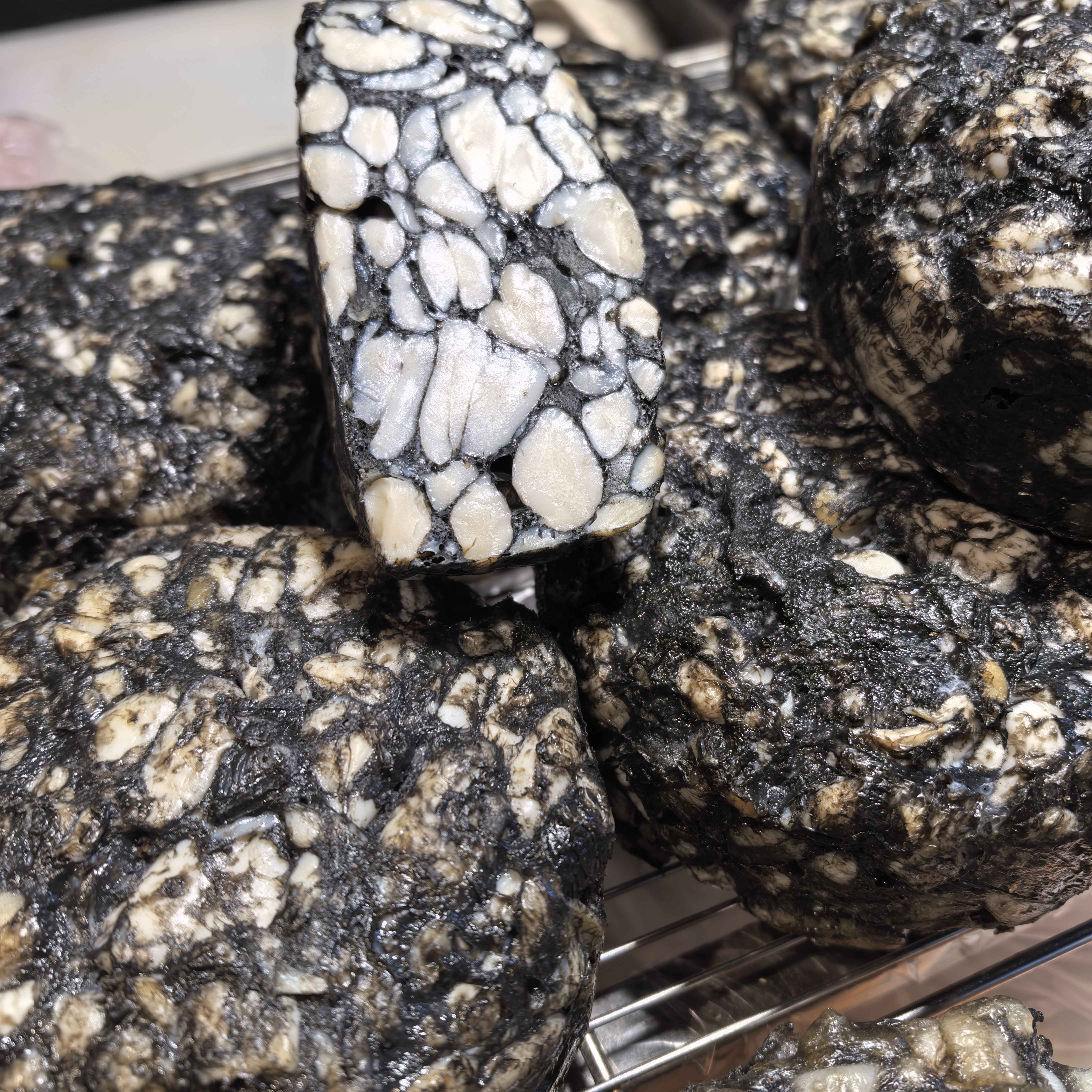 台州特色墨鱼饼墨鱼双墨鱼膏手打淡乌贼内脏块海鲜水产特产顺丰