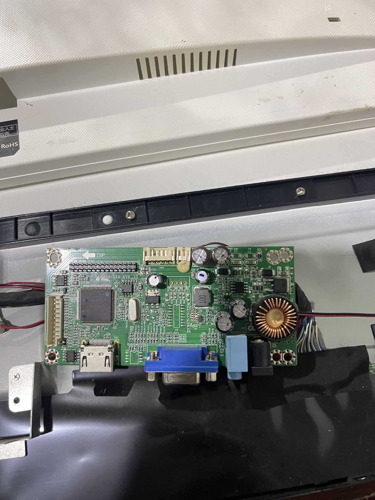 PANDA熊猫显示器C27FA2主板 电源驱动一体板12v