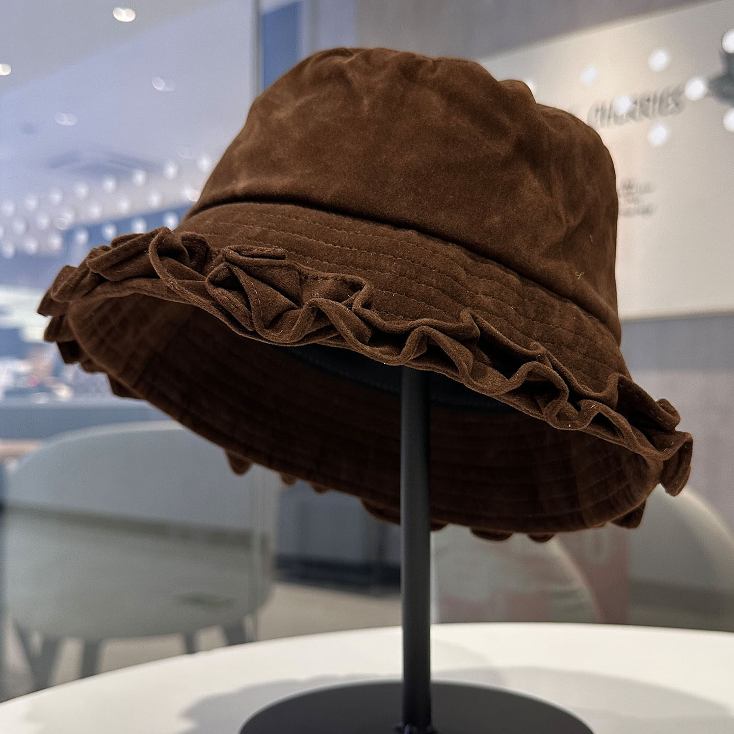 日系高品质麂皮绒渔夫帽