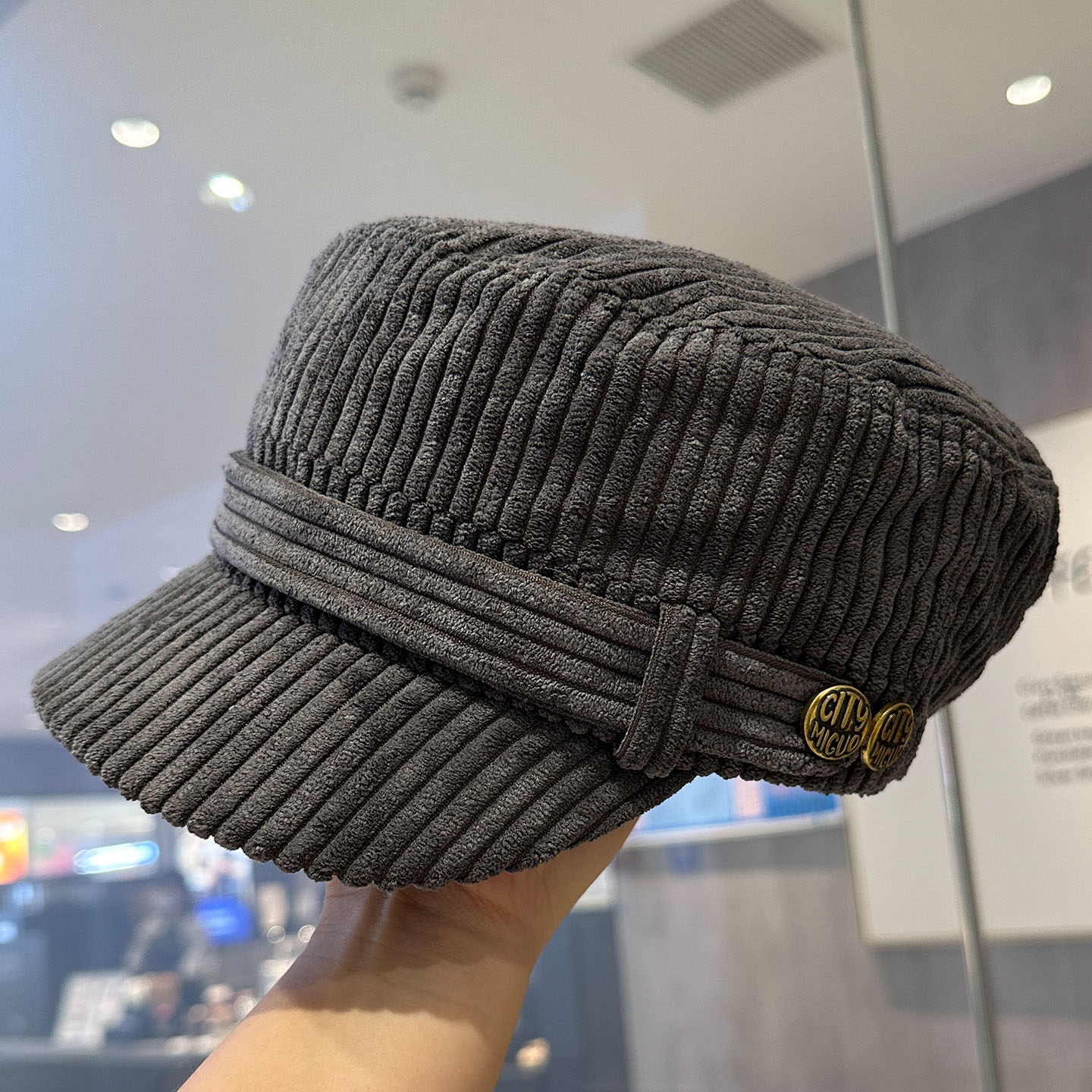 个性独特骑士帽复古灯芯绒平顶鸭舌帽男女春秋短檐多色可选马术帽,服饰配件/皮带/帽子/围巾,帽子,淘宝优惠券,粉丝福利购,淘宝优惠卷