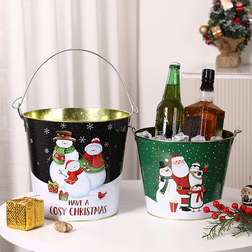 新款圣诞节啤酒红酒冰桶