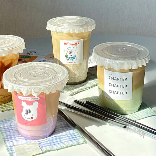 咖啡奶茶杯子一次性套装