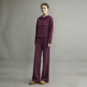 子两件套 超火运动休闲连帽卫衣微喇裤 大方得体绝美套装 女2026春季