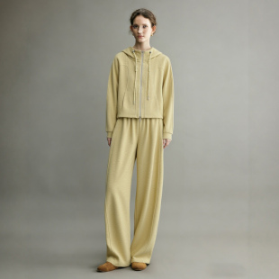 减龄连帽卫衣阔腿裤 新款 休闲两件套 女2026春季 绝美巨好看运动套装