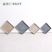 卫绿创意个性 花卉多肉植物花盆托盘花托方形仿石加厚接水底盘底座