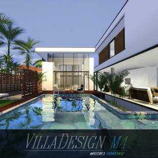 模拟人生4房屋mod别墅建筑设计 NO.14  Modern House