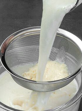 不锈钢漏勺豆浆过滤网果汁芝麻筛家用厨房捞面捞勺面粉筛