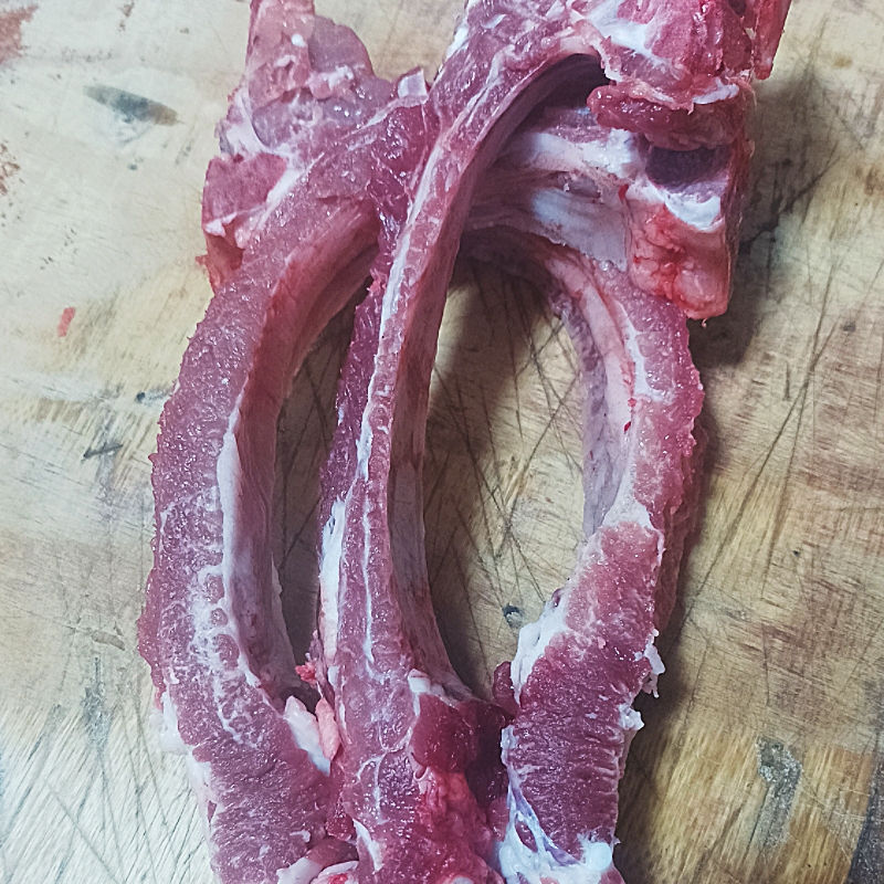 【顺丰包邮】农家散养土猪肉新鲜猪排骨粮食土黑猪肋排