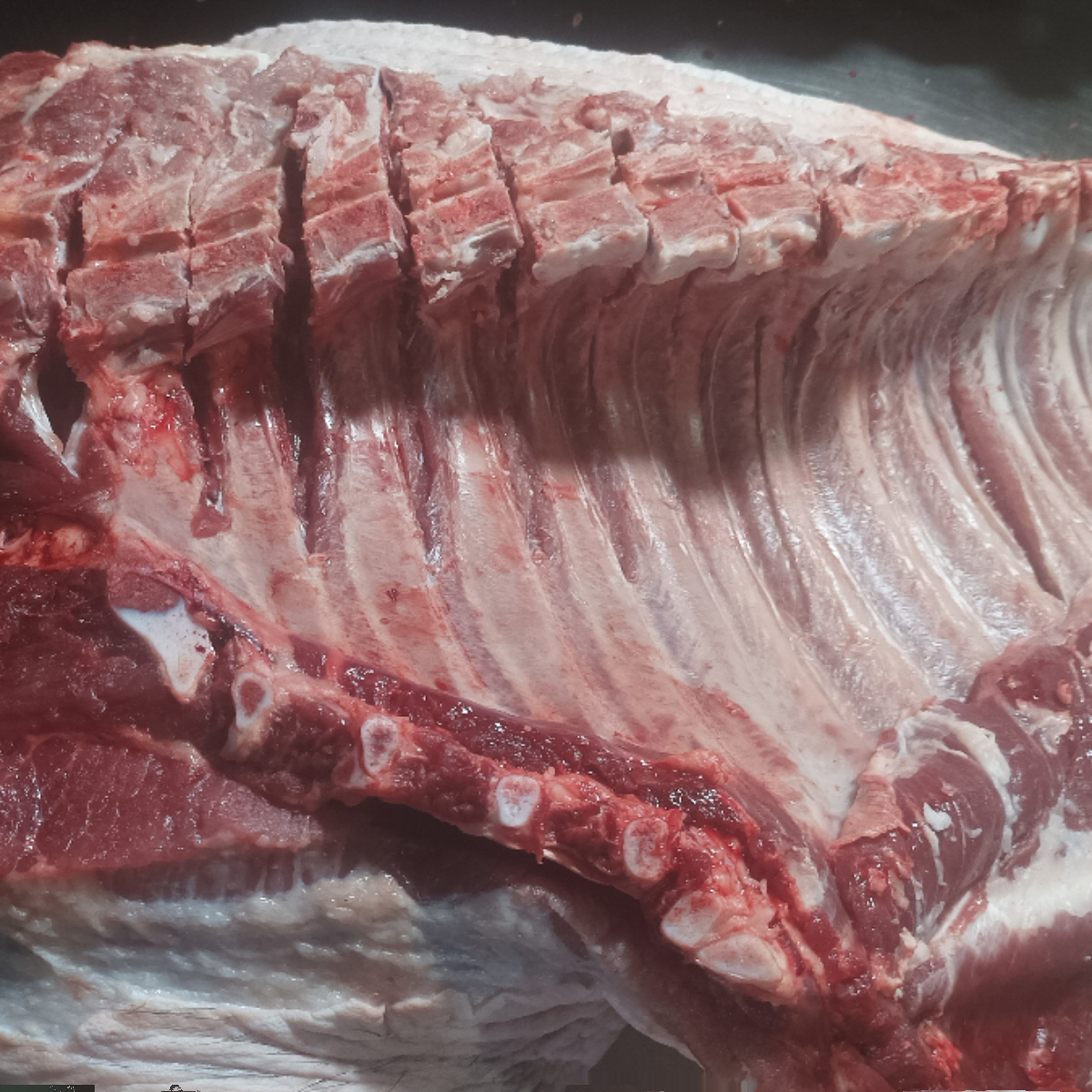 【顺丰包邮】新鲜现杀黑猪肉五花排骨瘦肉一刀切散养农家土黑猪肉