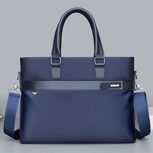 新款防水帆布男士手提包公文包男款男士手提包单肩包斜挎包大容量