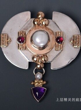 庭院欧美珍珠古典胸针孤品吊坠
