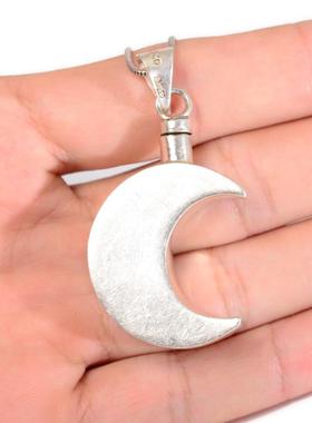 SOLD上层精灵的庭院∮MEXICO新月香水瓶 老手工925银吊坠 VTG挂件