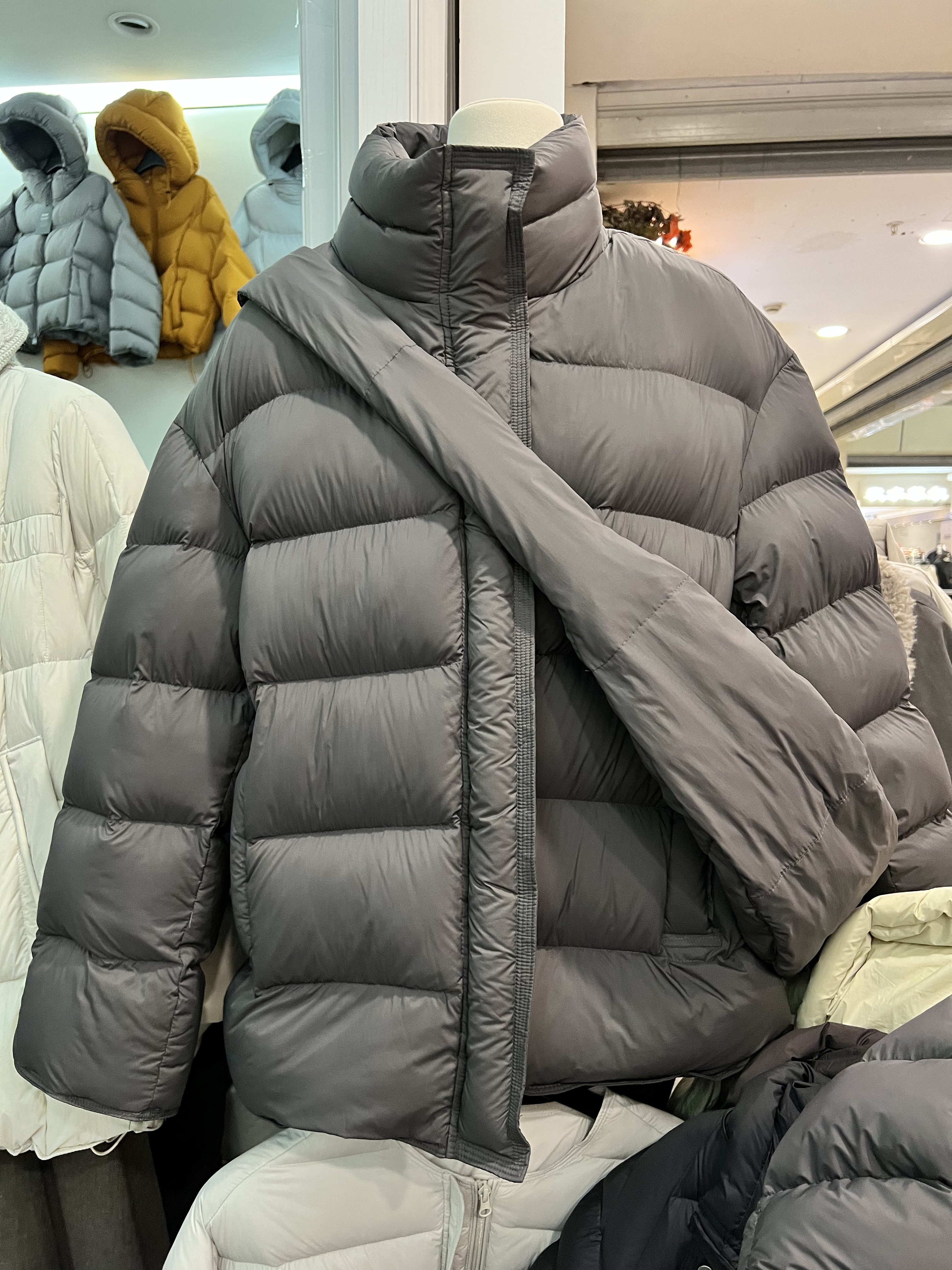 韩国时尚立领羽绒服女2025冬装保暖90白鸭绒加厚高级外套 配包包