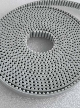 白色聚氨酯内镶钢丝开口同步带3M5MS8M14M T5 AT10 H自动门传动带