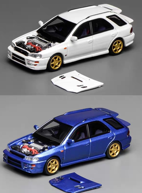[现货]MH 1:64斯巴鲁 翼豹 lmpreza WRX STi VI 6代 合金汽车模型