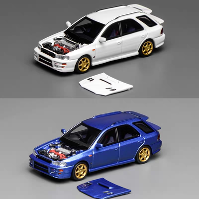 [现货]MH 1:64斯巴鲁 翼豹 lmpreza WRX STi VI 6代 合金汽车模型