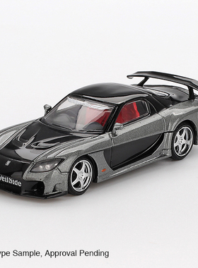 [现货]MINIGT 1:64 马自达 Mazda RX-7 灰色 合金汽车模型1057